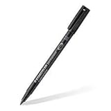 Pen for overhead projector film and other glossy surfaces