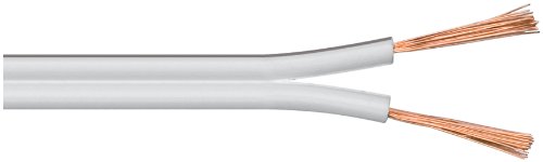Wentronic LSK 2X0.5 Lautsprecherkabel 100 m Spule (Querschnitt 2x 0,5 mm²) weiß