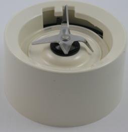 KitchenAid KSB555 Blender Jar Base / Collar with Blades Almond Creme Cream (twist on version for KSB555, KSB565 etc)
