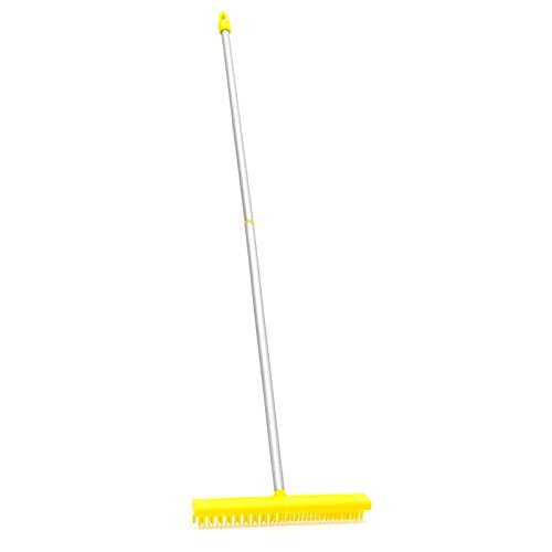 Lantelme Fransenkamm / Teppichkamm Kunststoff mit Aluminium Stiel 3806