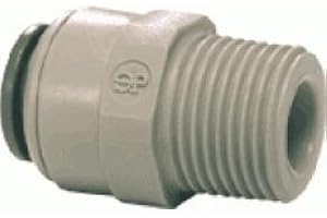 John Guest Push Fit Straight Adaptor BSP Thread 1/4 x 1/4 inch