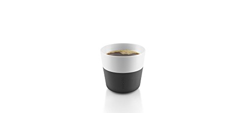 Eva Solo 501002 Lungo-Becher, 2-teilig, Silikonschale,230 ml, Carbon Black, Weiß/Schwarz - 2