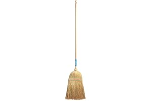 EFASE Escoba Industrial de mijo 100% - 5 Hilos - 140 cm - Artesanal, ecológica y de Calidad