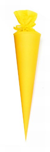 Preisvergleich Produktbild Goldbuch Bastelschultüte, Rohling zum Selbstgestalten mit Filzverschluss, 70 cm, Gelb, 97824