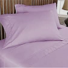 LILAC 200 TC EGYPTIAN COTTON FITTED SHEET 4FT(SMALL DOUBLE) BED SIZE!!!