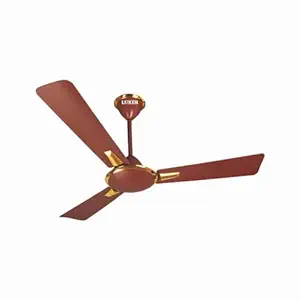LUKER  Ceiling Fan (Model-Phonic Plus) 1200mm~ 48 inch (1-Piece Combo Offer) Copper Winding Motor High Speed Decorative-Home Office Bedroom Kids Room-Anti Dust Modern Designer Fancy(Color-Brown)30w
