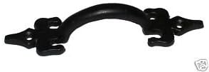 4" Drawer / Cabinet / Door Pull Handle Black Cast Iron (AB190/4)