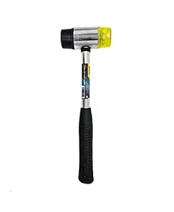 SZONE Rubber and Plastic Installation Hammer with Steel Handle, Diameter:40mm, Length:315mm