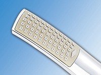 infactory Wassersparende Design-Stabbrause „Flat-Stream“, 55 superfeine Düsen - 5