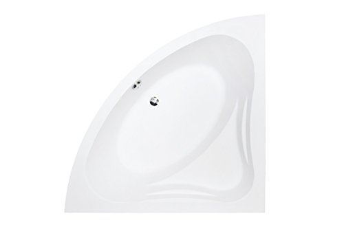 EXCLUSIVE LINE® Eckbadewanne Eckige Acryl Badewanne MIA 140×140 cm mit Schürze Ablaufgarnitur Komplettset - 2