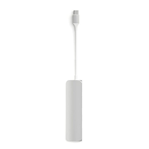 Satechi Slim Aluminium Typ-C Multi-Port Anschluss Hub Adapter mit Typ-C Ladeanschluss, 4K HDMI Videoausgang und 2 USB 3.0 Anschlüssen ultraleicht und mobil für Typ C Computer und Tablets wie MacBook Pro 2016, MacBook 2015/2016, Google Chromebook 2016 - 7