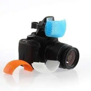 SUPERNIC 3 Color Pop Up Hot-Shoe Flash Diffuser Set for DSLR Cameras