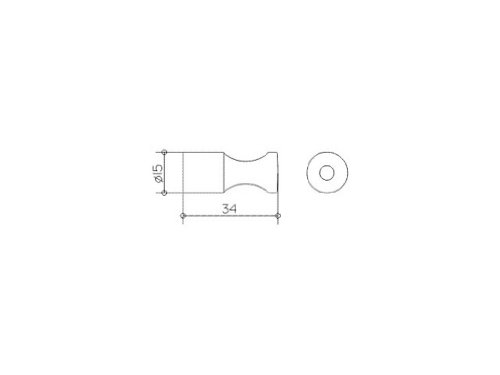 Keuco 11614010000 Elegance New Handtuchhaken 34 mm, chrom - 2