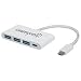 Produktbild Manhattan 163552 USB-C 3.1 G1 Typ C-Hub mit Ladeport weiß