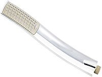 infactory Wassersparende Design-Stabbrause „Flat-Stream“, 55 superfeine Düsen - 3