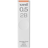 uni Smudge-Proof Leads Refill for Mechanical Pencil | 0.5mm | 2B | 40pcs
