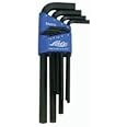 neilsen CT0615 1.5-10 mm X-Long Hex Key Set Ball Point Metric Allan Set - Black (9-Piece)