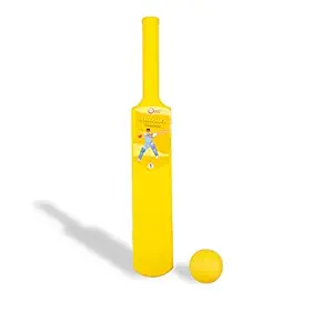 TYRUS ONE Plastic Bat Ball Toy for Boys and Girls, Kids Cricket Kit, Sport & Outdoor Playing Activity Cricket Kit for Kids (Bat Ball No.1, (Random Color))