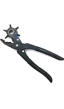 Revolving Leather Belt Hole Punch Plier with Multi Tool Manual Belts Puncher Maker Machine Device for Pliers and Straps