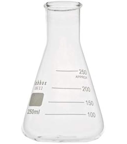 Strumento Da Laboratorio Trasparente Collo Stretto Fiaschetta Bottiglia Conica Borosilicato Vetro Erlenmeyer Fiaschetta Con Graduazione - Foto 4