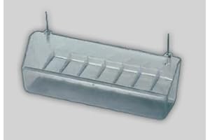 IKIMI MANGIATOIE ANTI-SPRECO in plastica per gabbie uccelli pappagalli (2 pezzi "MEDIUM")