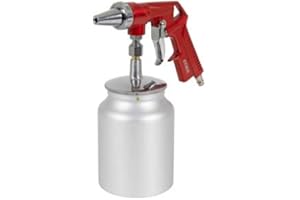 STIER Pistolet de sablage SSP-1000, 5-10 bar, Cap. 1L, pour arêtes, pierres, jonctions, contre la rouille et peinture