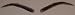 Pretty Loxx Unisex Human Hair Eyebrows x1 pair (with adhesive) (1b)