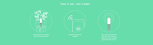 Flower Care – Smart Pflanzenmonitor. Echtzeit Sensoren für Bodenfruchtbarkeit, -feuchtigkeitsgrad, Licht und Temperatur. iOS und Android App. - 3