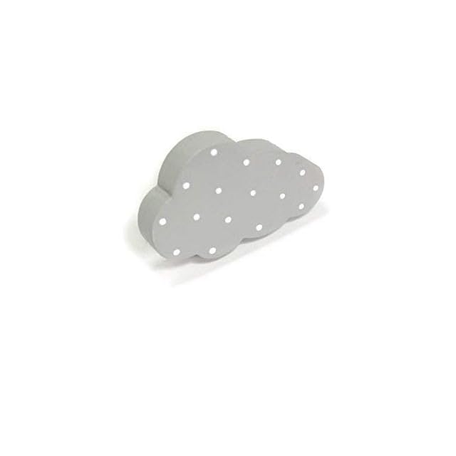 Bouton De Meuble Poignee De Meuble Enfant Nuage Gris Clair A Pois Blancs Chambre D Enfant Produits Handmade Decoration De Chambre D Enfant