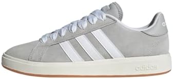 adidas Uomo Grand Court Base 00S Shoes, Grey Two/Cloud White/Gum, 37 1/3 EU