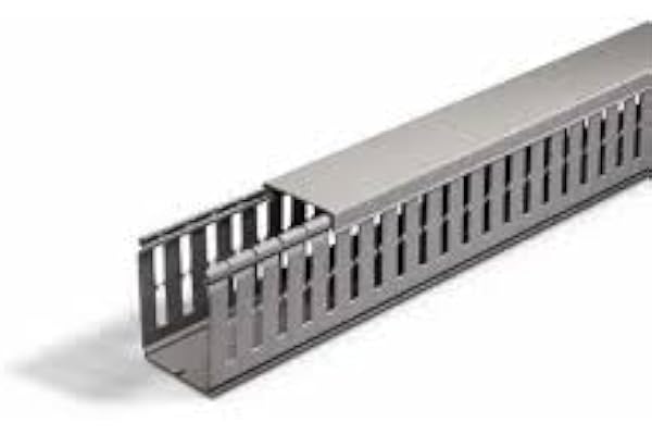 TRUEBOND PVC Duct Cable Tray Managers/Wiring Channels/Cable Tray PVC FRLS Type 100 cm, Size-60 * 45mm (Pack of 1)