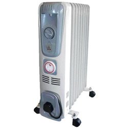 Rhino Heating Oil Filled Radiator, 2000 W, Off White