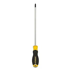 STANLEY STMT60812-8 Cushion Grip Screwdriver Phillips-PH2x200mm (Yellow and Black)