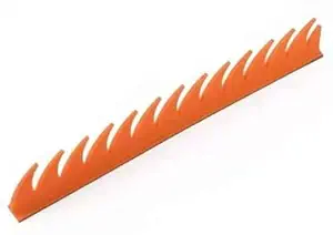 RA Accessories Cuttable Rubber Mohawk/Spikes for All Motorcycles Dirt Bike and Normal Helmets (Orange)