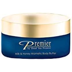 Mantequilla corporal aromática Premier Dead Sea leche y aroma a miel 175 ml