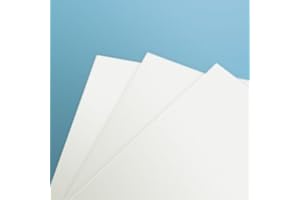 PLASTIK2 Panneau forex, couleur blanche épaisseur 3 mm (21 x 14,80)