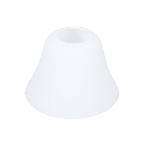 Ersatzglas in Weiß schön geformt | Lampenglas Höhe 7cm | Lampenschirm Ø 10cm für Pendel oder Tischleuchten