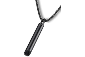 ZILYNHOM Collana per la respirazione, Articolo per alleviare l'ansia per consapevolezza, meditazione, aiuti per dormire, calmarsi, rilassarsi, regalo per la cura di sé per donne e uomini, acciaio inossidabile