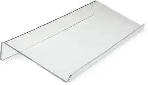 Lyrics Creation Acrylic Keyboard Stand for Office Desk, 5mm Thickness Acrylic Riser Ticker Than Others, Ergonomic Tilted Computer Holder Home Table with Scratch-Free Protection