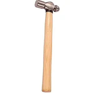 Ball Pein Hammer , Hammer Wood Handle , Selected Steel Head Hammer 200gm Weight Ash Wood Handle Ball Peen Hammer