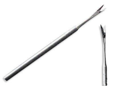 V-Nagelhautmesser Hautmesser aus rostfreiem Edelstahl für Maniküre, Fußpflege, Nailart - 2
