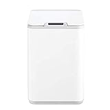 JYOKK Kitchen Move Automatique Poubelle de Cuisine Forme Carré One-Touch 10 L Pas de Panneau Tactile Base antidérapante Convient pour Chambre à Coucher Salle de Bain,Blanc