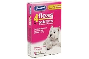 ONLINEDISCOUNTSTORE New Johnsons Flea Tablets Treatment for Small Dogs Puppies