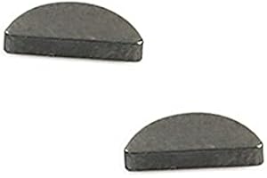 BISOMO 2x Scheibenfeder 2 x 3,7mm schmal, Halbmond für Kurbelwelle und Schwungscheibe Simson S50 S51 S70 S53 S83 SR50 SR80 KR51 SR4