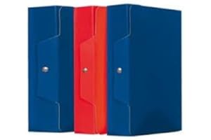 POOL OVER 5 CARTELLE PORTA PROGETTO CON BOTTONE ARCHIVIA DORSO 8 ROSSE