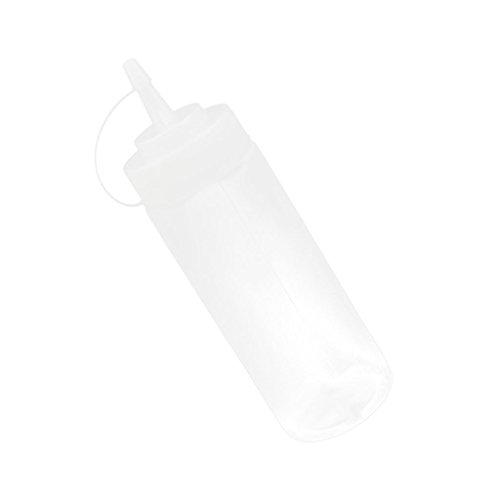 Gazechimp 230ml Kunststoff Leer Sauce Flaschen Quetschflasche Spender für Saucen Ketchup Weiß