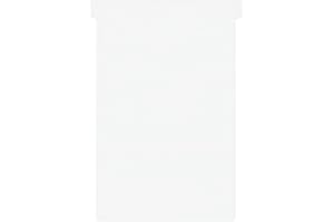 Nobo, Lot de 100 fiches T pour planning, Indice 4, Blanc, 2004002