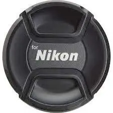 SUPERNIC Replacement Center Pinch Lens Cap Cover 55mm for Nikon D5600, D3400 DSLR Camera with 18-55mm f/3.5-5.6G VR AF-P DX and 70-300mm f/4.5-6.3G ED (for Nikon 55 Lens Cap) with Microfiber Cloth