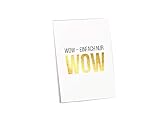 Design-Postkarte gold, DIN A6, hochwertige Karte zum Thema Humor und Liebe