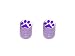 Graphics and More Paw Print Purple - Motorcycle Bike Bicycle - Tire Rim Schrader Valve Stem Caps - Purple RS.3607.00